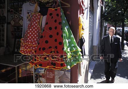 Stock Photo - Tourist Shop, Bario De Santa Cruz. Fotosearch