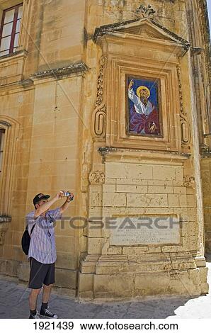 Stock Photo - Tourist Taking Photographs. Fotosearch