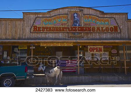 Tourist town street scene; Oatman, Arizona, United States of America View Large Photo Image Stock Image - Tourist town street scene; Oatman, Arizona, United States of America. Fotosearch