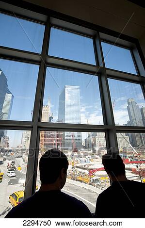 Tourists In The World Trade Center Building Site, Manhattan, New York, Usa View Large Photo Image Stock Image - Tourists In The World Trade Center Building Site, Manhattan, New York, Usa. Fotosearch
