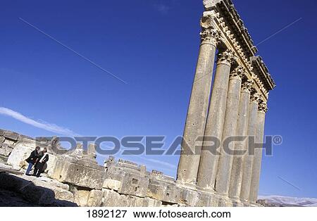 Tourists Looking At Ruins View Large Photo Image Stock Photo - Tourists Looking At Ruins. Fotosearch