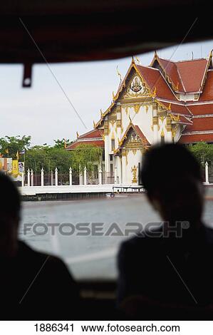 Tourists On Boat On Chao Phraya River Passing Grand Palace View Large Photo Image Stock Image - Tourists On Boat On Chao Phraya River Passing Grand Palace. Fotosearch