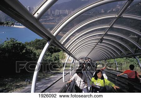 Tourists On Escalator; Ocean Park, Hong Kong, China View Large Photo Image Stock Image - Tourists On Escalator; Ocean Park, Hong Kong, China. Fotosearch