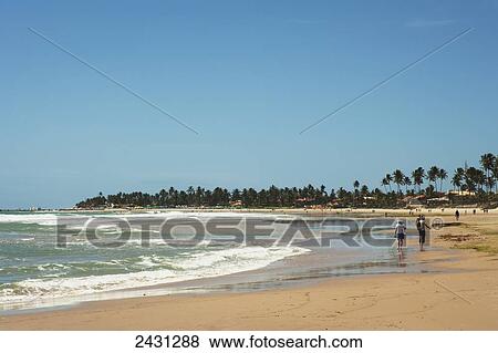 Tourists on the beach at Porto de Galinhas; Bahia, Brazil View Large Photo Image Stock Photo - Tourists on the beach at Porto de Galinhas; Bahia, Brazil. Fotosearch