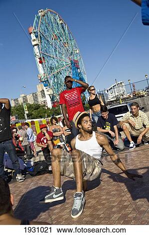 Tourists Watching Break Dancers, Coney Island, Rockaway, New York, Usa; Coney Island, Rockaway, New York, Usa View Large Photo Image Stock Image - Tourists Watching Break Dancers, Coney Island, Rockaway, New York, Usa; Coney Island, Rockaway, New York, Usa. Fotosearch