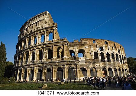 Tourists Watching The Colosseum; Rome, Italy View Large Photo Image Stock Image - Tourists Watching The Colosseum; Rome, Italy. Fotosearch