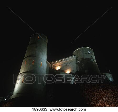 Stock Image - Tower At Night. Fotosearch