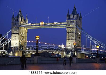 Tower Bridge At Dusk View Large Photo Image Stock Photography - Tower Bridge At Dusk. Fotosearch