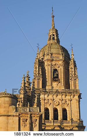 Picture - Tower Dome And Cupola Of The Cathedral; Salamanca, Salamanca Province, Spain. Fotosearch