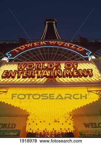 Stock Photo - Tower World. Worlds Of Entertainment. Fotosearch