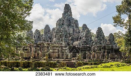 Towering Bayon; Siem Reap, Cambodia View Large Photo Image Stock Image - Towering Bayon; Siem Reap, Cambodia. Fotosearch