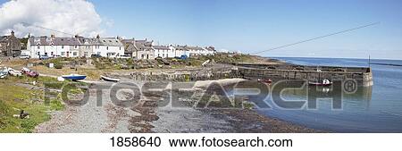 Town Along The Waterfront View Large Photo Image Stock Image - Town Along The Waterfront. Fotosearch