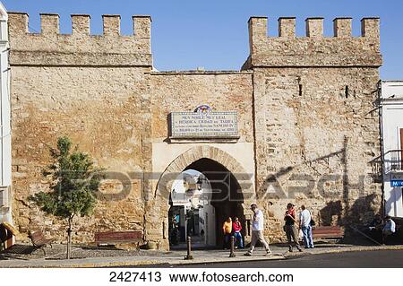 Town Gate; Tarifa, Cadiz, Andalusia, Spain View Large Photo Image Stock Image - Town Gate; Tarifa, Cadiz, Andalusia, Spain. Fotosearch