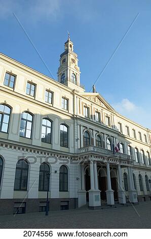Stock Photograph - Town Hall, Riga, Latvia. Fotosearch