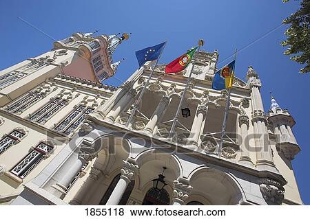 Town Hall; Sintra, Portugal View Large Photo Image Stock Photo - Town Hall; Sintra, Portugal. Fotosearch