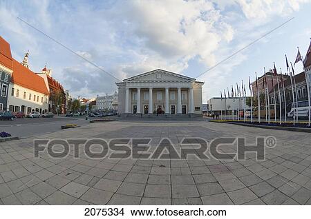 Picture - Town Hall, Vilnius, Lithuania. Fotosearch