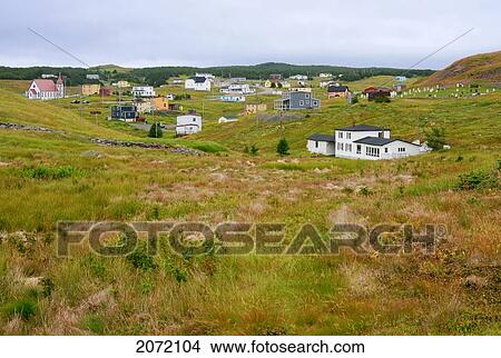 Picture - Town Of English Harbour, Newfoundland. Fotosearch