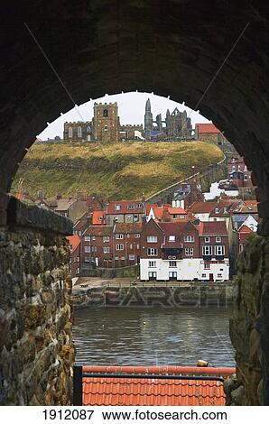 Stock Photo - Town Of Whitby, North Yorkshire, Uk. Fotosearch