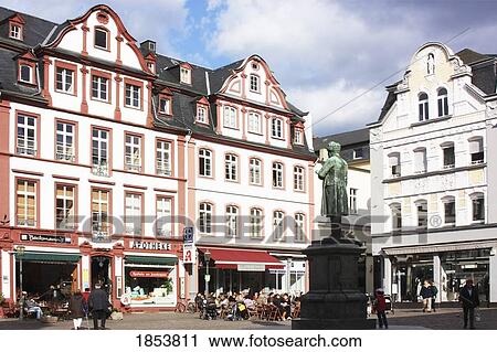 Stock Image - Town Square, Koblenz, Rheinland-Pfalz, Germany. Fotosearch