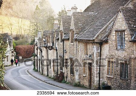 Town Street; Wiltshire, England, Uk View Large Photo Image Picture - Town Street; Wiltshire, England, Uk. Fotosearch