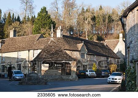 Town Street; Wiltshire, England, Uk View Large Photo Image Stock Photography - Town Street; Wiltshire, England, Uk. Fotosearch