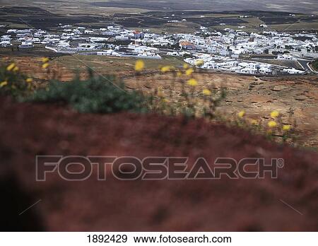 Townscape From Hill View Large Photo Image Stock Photo - Townscape From Hill. Fotosearch
