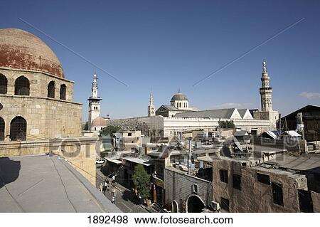 Townscape Of Damascus Old Town View Large Photo Image Stock Photo - Townscape Of Damascus Old Town. Fotosearch