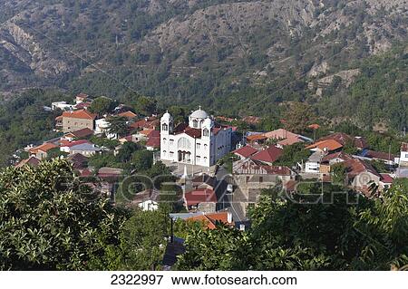 Stock Photo - Townscape; Troodos, Cyprus. Fotosearch