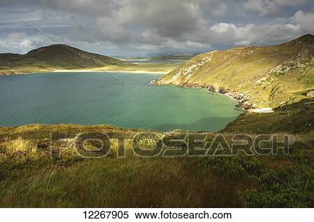 Stock Photography - Tra na Rossan beach on the Rosguill peninsula, Wild Atlantic Way; County Donegal, Ireland. Fotosearch