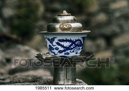 Traded near Tibet Border; Bhutan, Close-up of chinese teacup on pedestal View Large Photo Image Stock Image - Traded near Tibet Border; Bhutan, Close-up of chinese teacup on pedestal. Fotosearch