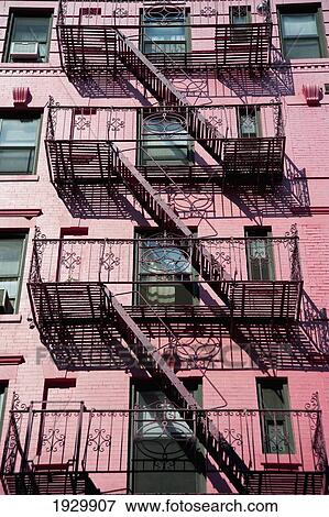 Stock Photo - Traditional Apartments Building In Soho, Manhattan, New York, Usa. Fotosearch