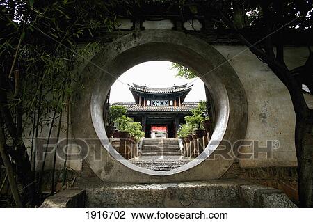 Stock Image - Traditional Architecture, Shegu Town. Fotosearch