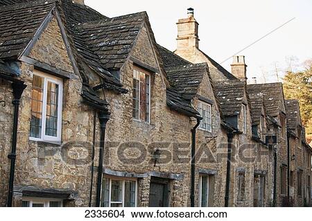 Picture - Traditional Architecture; Wiltshire, England, Uk. Fotosearch