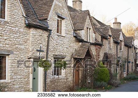 Stock Image - Traditional Architecture; Wiltshire, England, Uk. Fotosearch