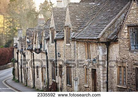Stock Image - Traditional Architecture; Wiltshire, England, Uk. Fotosearch