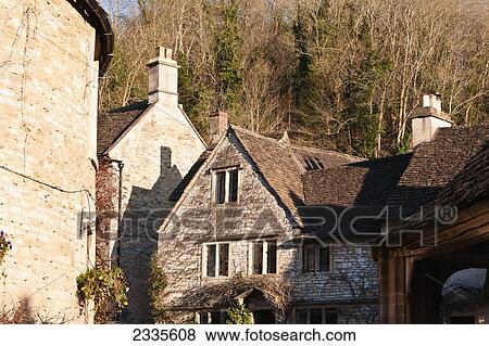 Stock Photo - Traditional Architecture; Wiltshire, England, Uk. Fotosearch