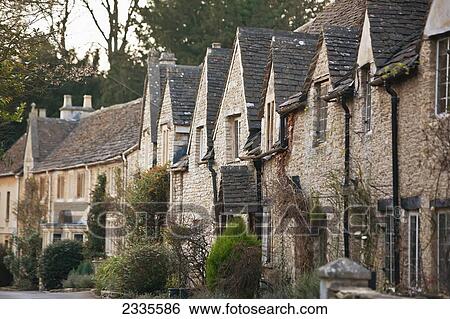 Stock Photograph - Traditional Architecture; Wiltshire, England, Uk. Fotosearch