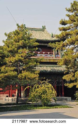 Traditional Chinese Architecture; Beijing China View Large Photo Image Stock Photo - Traditional Chinese Architecture; Beijing China. Fotosearch