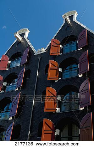 Stock Photograph - Traditional Gabled Housesamsterdam, Holland.. Fotosearch