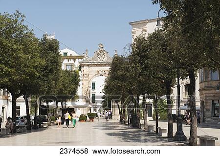 Stock Photo - Traditional Puglian architecture; Martina Franca, Puglia, Italy. Fotosearch