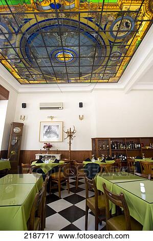 Stock Photo - Traditional Restaurant Las Misiones, Colonial Style, In The Old City, Montevideo, Uruguay, South America. Fotosearch