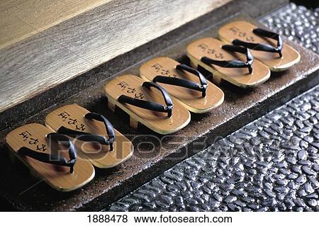 Traditional Sandals A Ryokan, Close Up View Large Photo Image Stock Photo - Traditional Sandals A Ryokan, Close Up. Fotosearch