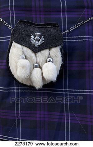 Stock Photo - Traditional scottish kilt; Scotland. Fotosearch