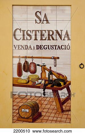 Traditional Spanish Products, Alcudia, Mallorca, Balearic Islands, Spain View Large Photo Image Stock Image - Traditional Spanish Products, Alcudia, Mallorca, Balearic Islands, Spain. Fotosearch