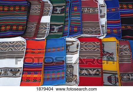 Picture - Traditional Table Mats Sold By Amaryan People. Fotosearch