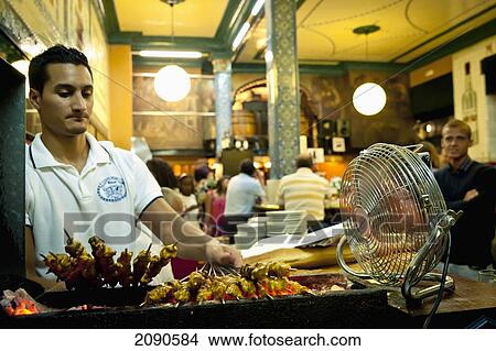 Picture - Traditional Tapas Bar In Abando, Bilbao, Basque Country, Spain. Fotosearch