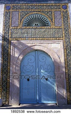 Stock Photo - Traditional Tunis Door. Fotosearch