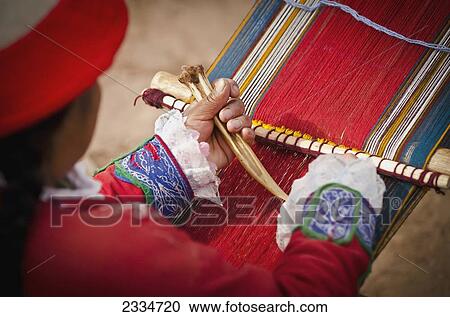Traditionally Dressed Weaver Working; Cuzco, Peru View Large Photo Image Stock Image - Traditionally Dressed Weaver Working; Cuzco, Peru. Fotosearch