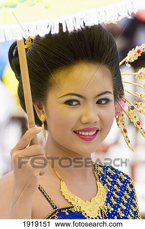 Stock Image - Traditionally Dressed Woman. Fotosearch