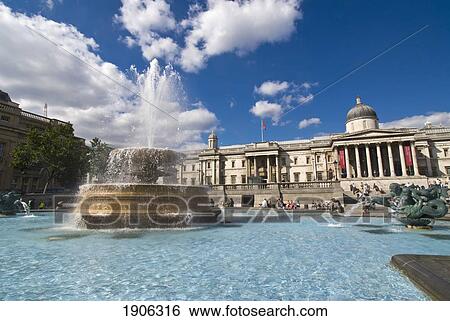 Stock Photograph - Trafalgar Square, London, England, Uk. Fotosearch